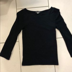 Black fitted Bebe top